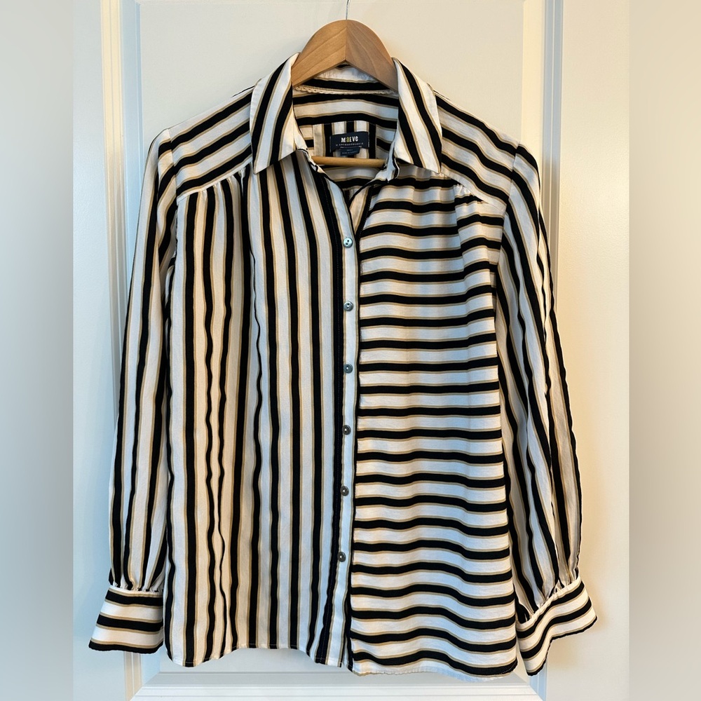 Maeve by Anthropologie Striped Button Down Shirt